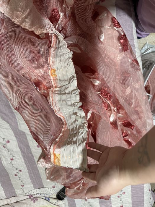 Занавеска тюль на крючке готовая