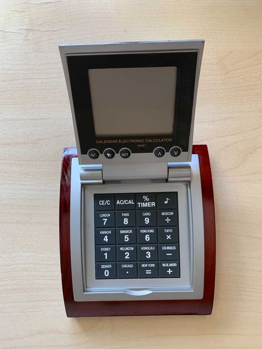 Часовник будилник метео станция термометър подсветка - 2 броя