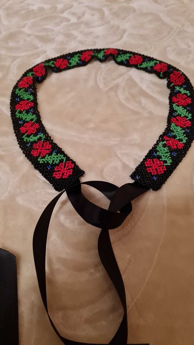 Cordon, brâu tradițional mărgele tricolor