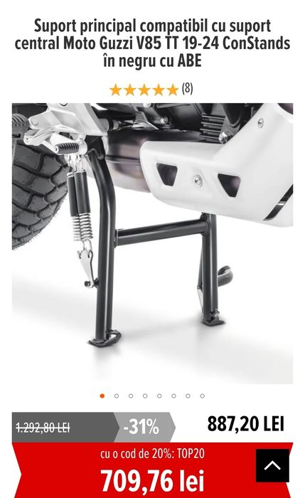 Cric central Moto Guzzi V85 TT 2019-