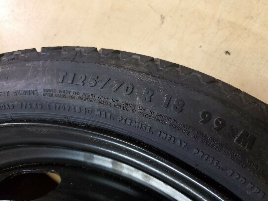 Roata de rezerva Mica Slim ingusta Vw Golf 6 7 Seat Leon Audi A3 R18