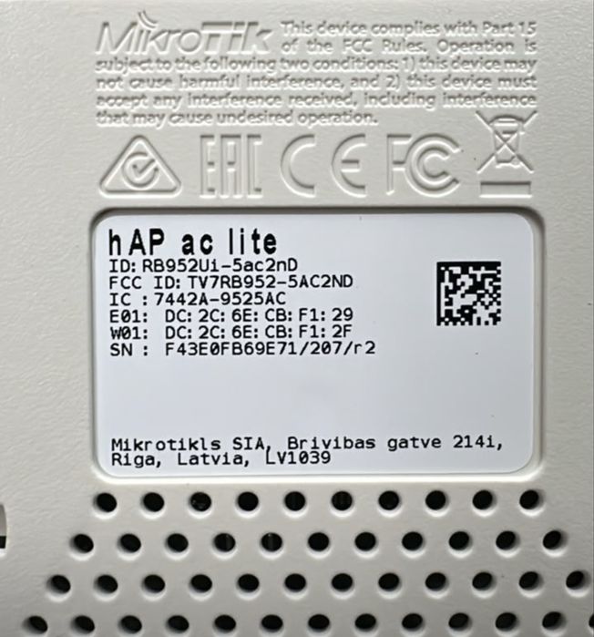 CISCO ASA 5505 SERIES и Mikrotik hAP ac lite switch сервер , свитч , w