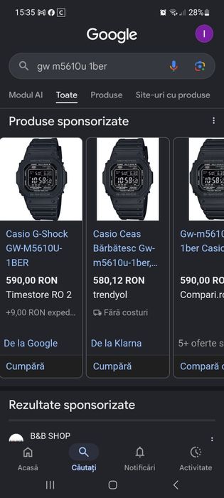 Casio G Shock gw m5610u  Solar