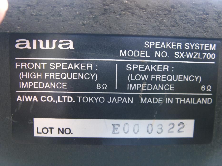 boxe aiwa by-amp sx-wzl700