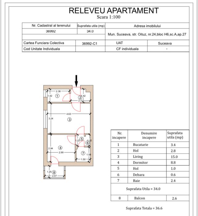 Apartament 2 camere; zona foarte buna ! Suceava