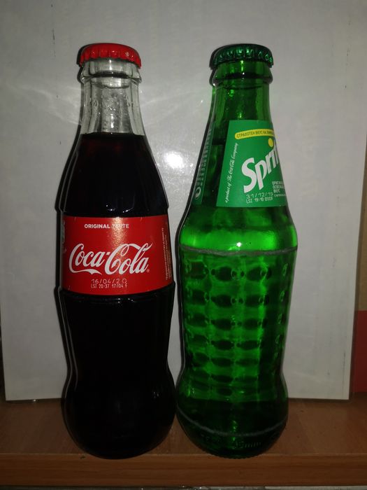 Coca-Cola стъклени бутилки, Coca Cola камионче, Coca Cola стикер
