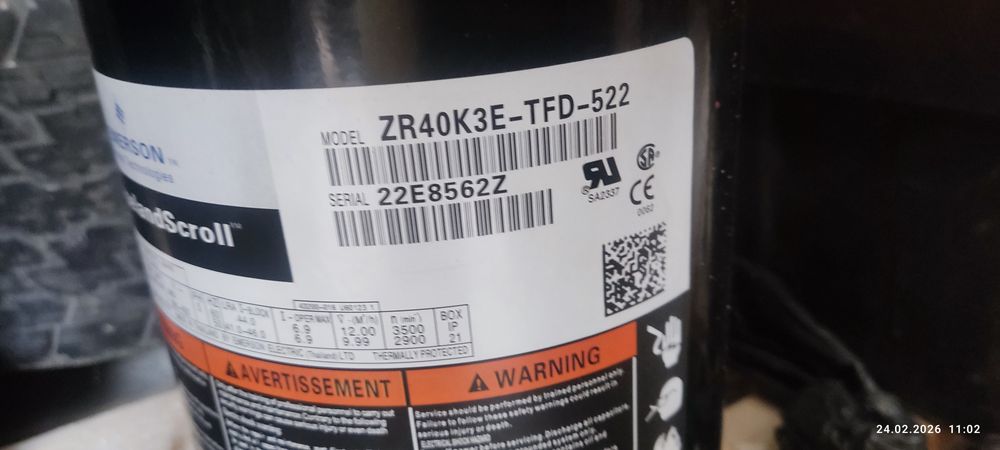 Copeland ZR 40 K3E-TFD-522