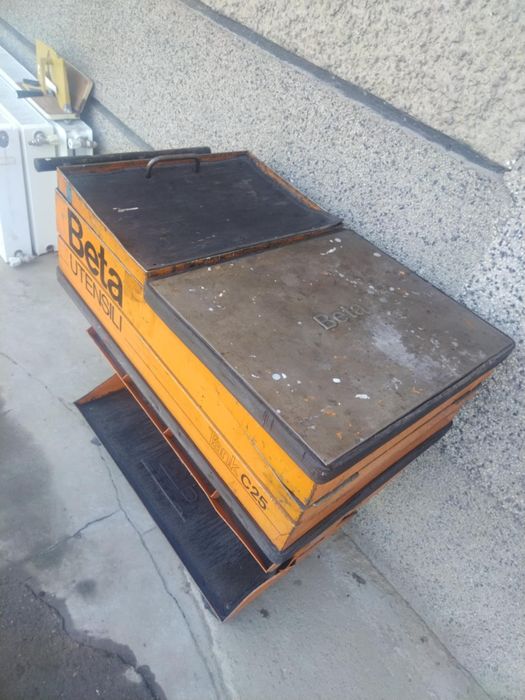 BETA TANK C25 метална оранжева сервизна количка за инструменти за гара