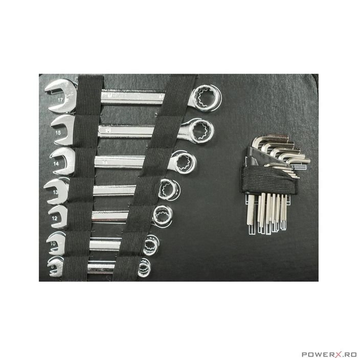 Trusa scule, chei, 90 piese, cutie aluminiu, Notig