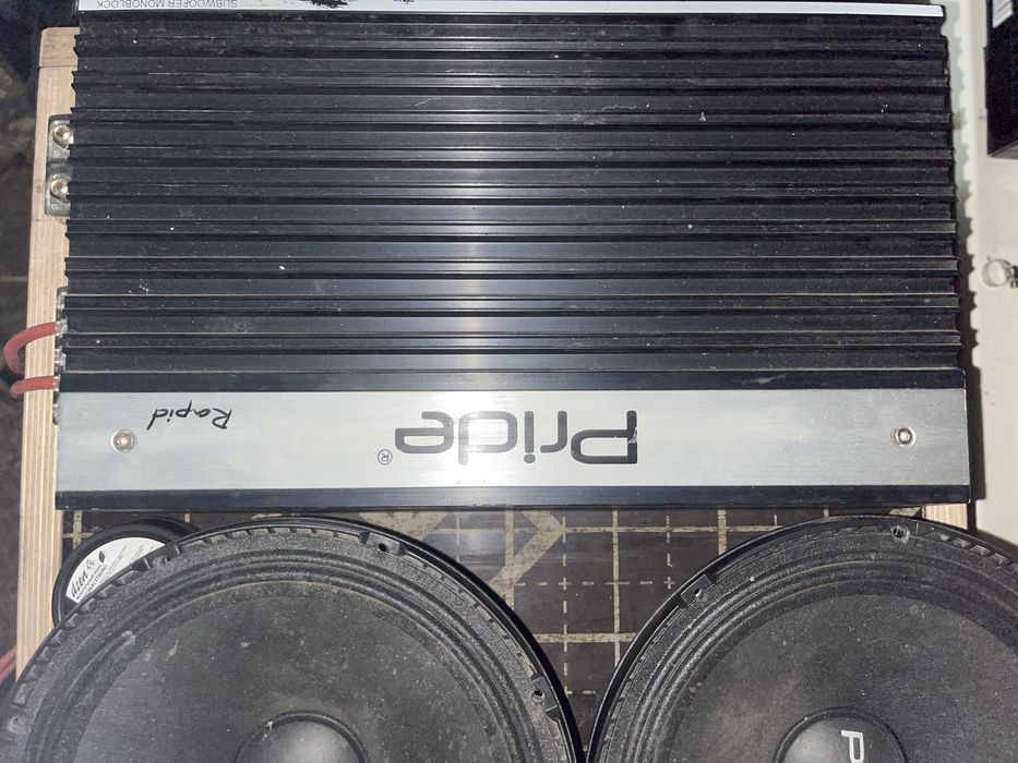 Сабвуфер, усилитель, короб