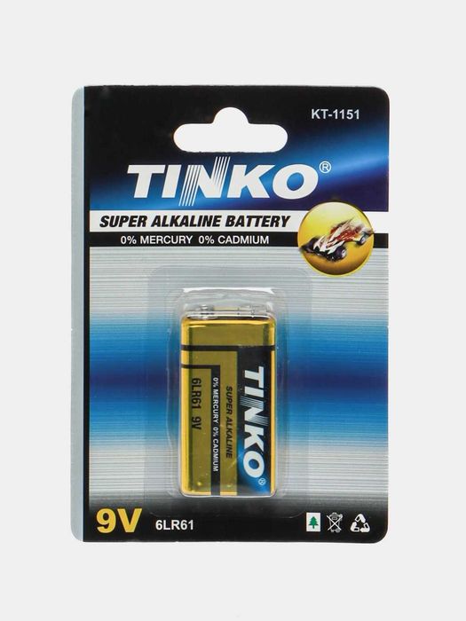 Батарейка Tinko 6LR61 Krona (1/10)