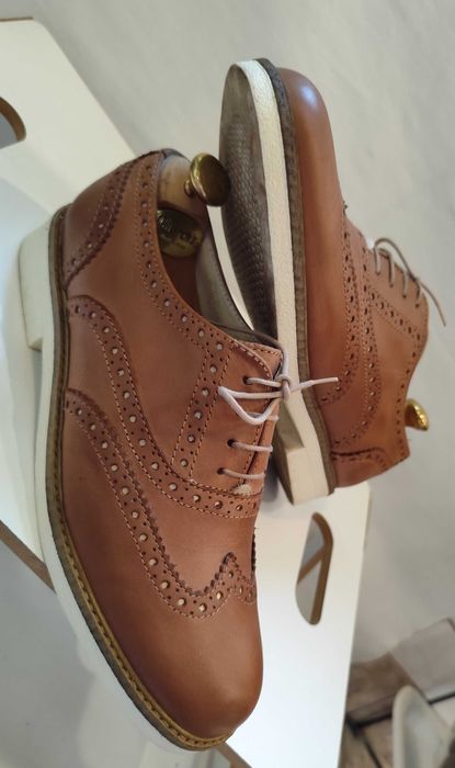 Pantofi smart casual 38 38.5 Knoc England piele naturala moale camel