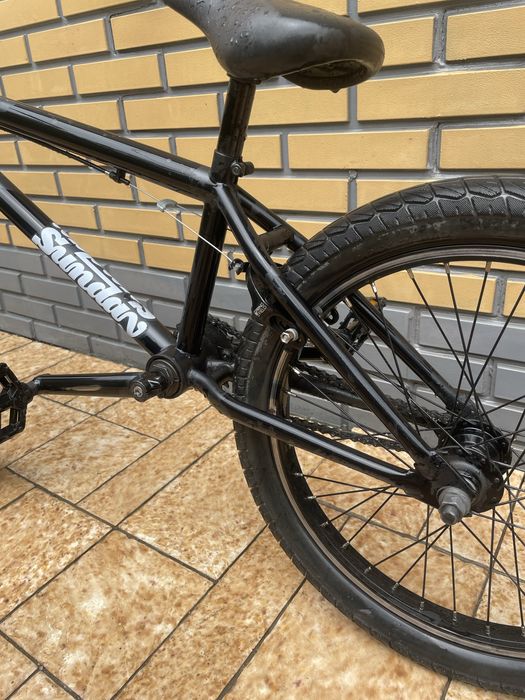 BMX Sunday черный с серебрянным рулем
