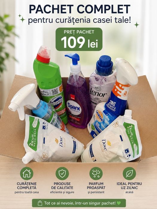 Pachet complet pentru curatenie