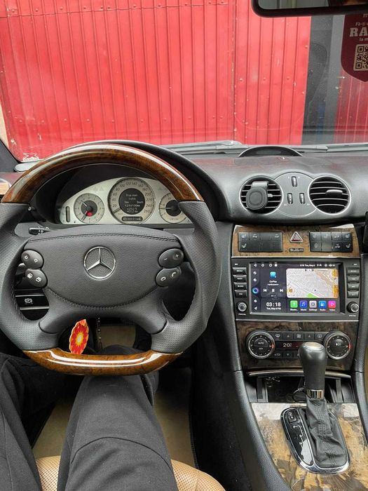 Navigație Android CarPlay Mercedes C Class W203, CLK W209 2001-2007