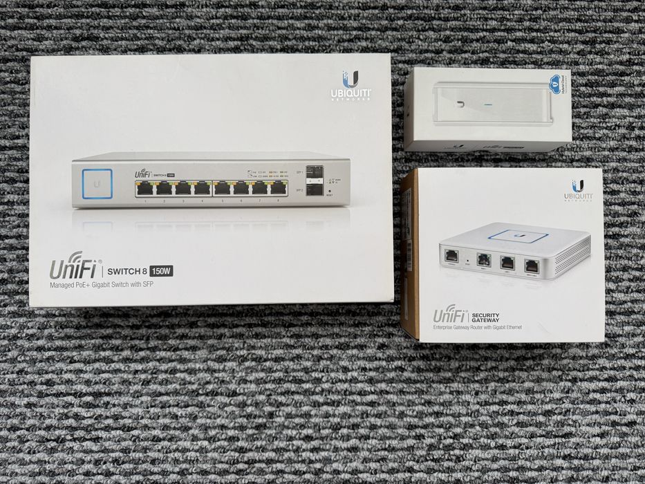 Echipamente de retea Unifi (gateway, cloud key)