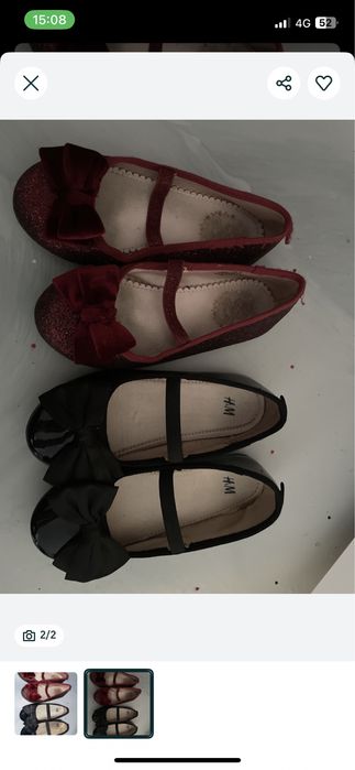 Pantofi visini si negri nr  28