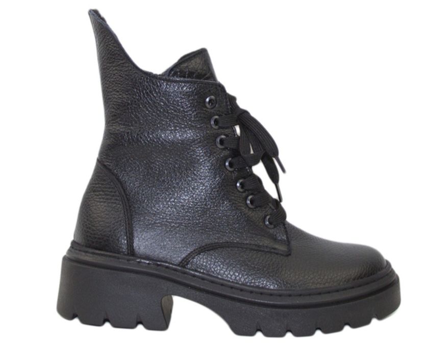 Боти черни естествена кожа