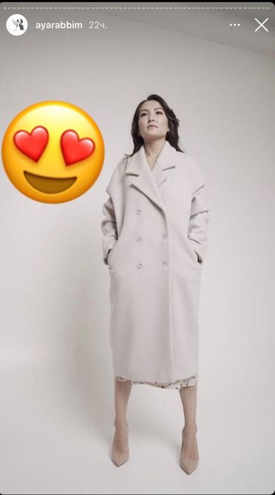 Женское пальто 100% шерсть