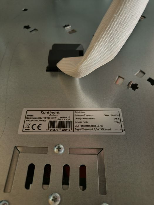 Set încorporabil: cuptor + plită ceramică Kontinent EHE280-1HBZS