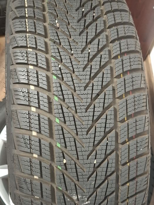 Set jante aliaj  5x112 r17 cu anvelope  de iarna  215 55 17 dot  2024