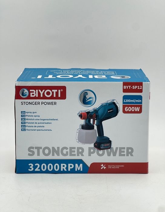Краскопульт аккумуляторный Biyoti BYT-SP12
