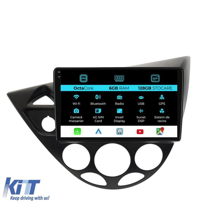 Navigatie Dedicata Ford Focus MK1 (1998-2004), Incell 9Inch, 6Gb Ram,