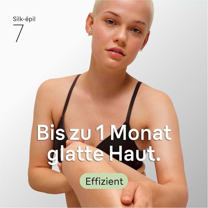 Braun Silk·épil 7 Епилатор за жени, Дамска самобръсначка, 7-011, Сребрист