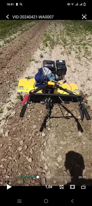 Спашка огородов на МОТО блоке