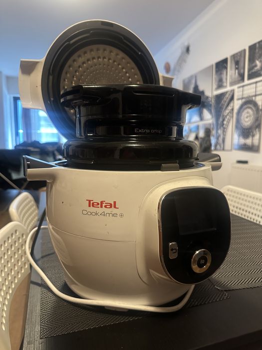 Pachet Tefal Cook4Me+ și Capac Extra Crisp (Multicooker + Air Fryer)