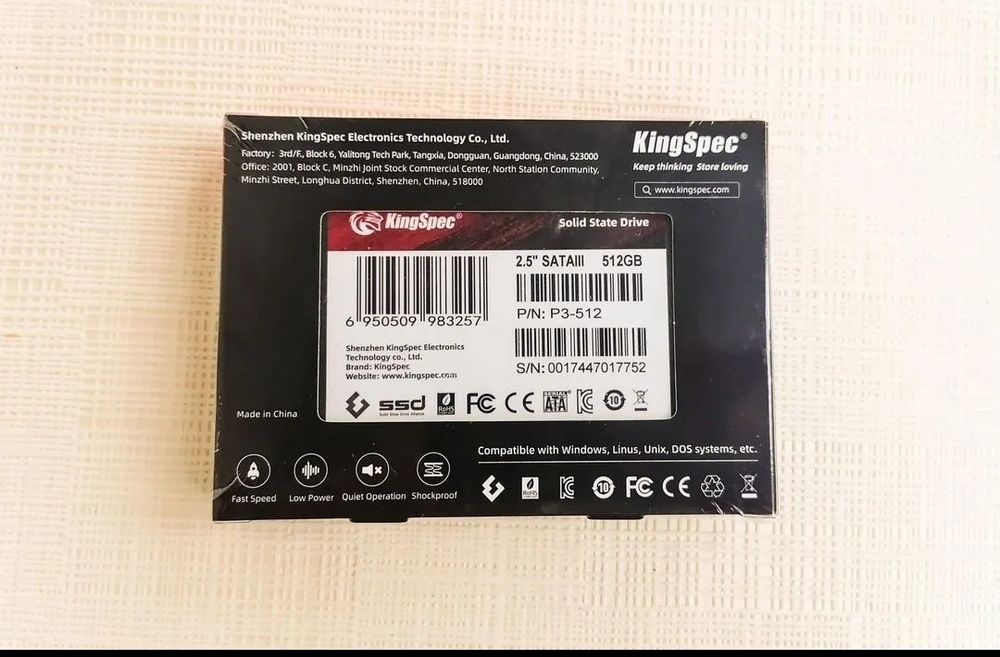 SSD диск 512Gb. Новые.