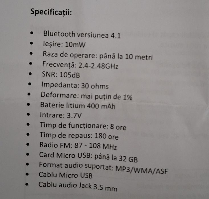 Căști cu bluetooth  Legolax