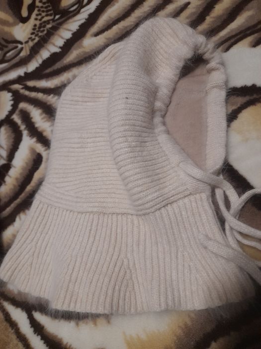 Шапка тёплая шарф паутинка