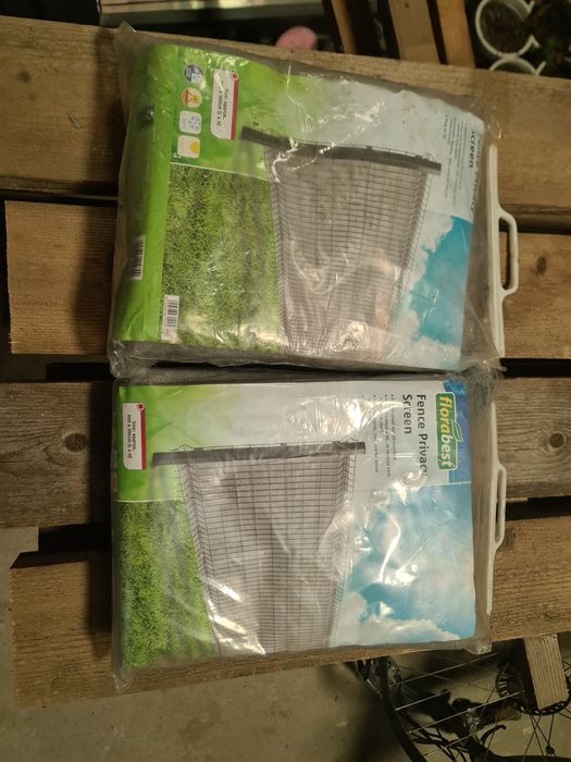 Plasă umbrire gri deschis 5x1 m 2 buc