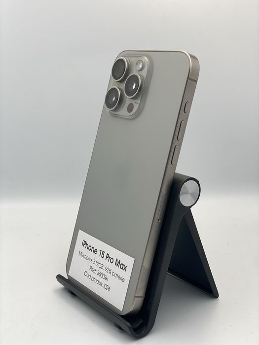 Iphone 16 Pro Max - 256GB, 96% baterie, 1 an garantie