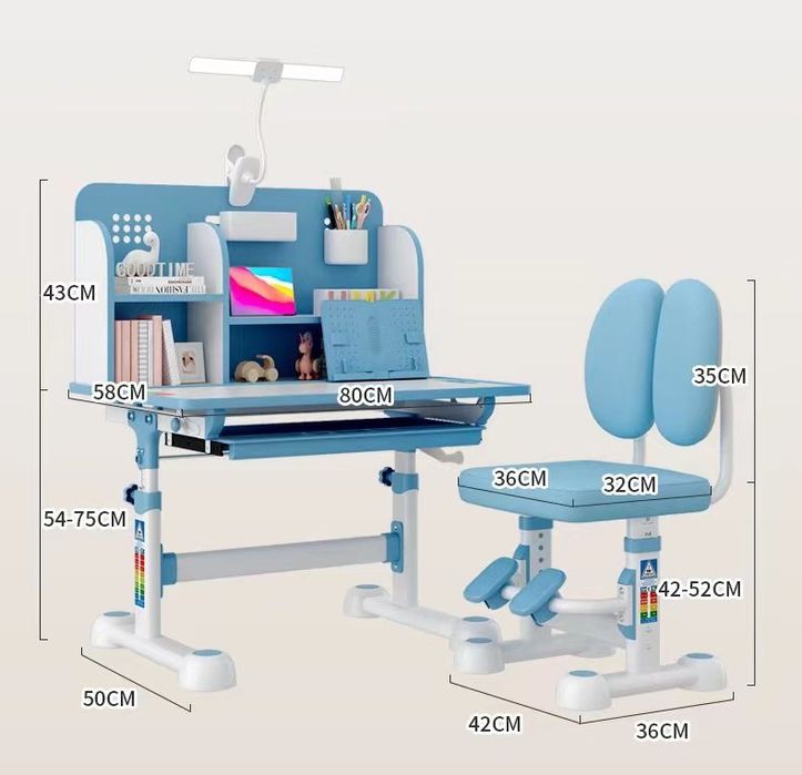 Парта со стулом детская для уроков