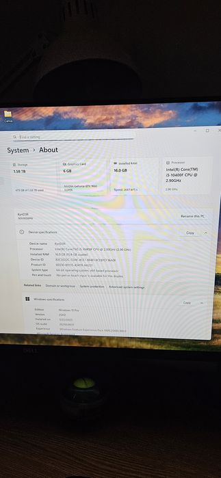 Vand Pc (i5-10400F + GTX 1660 Super + 16GB)