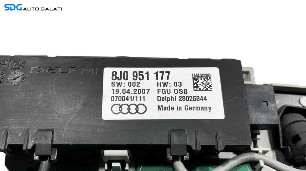 Plafoniera Lumini Bec Lampa Iluminare Habitaclu Interior Audi TT 2 MK2 Roadster Cabrio Decapotabil 2006 - 2014 Cod 8J0951177 [L5961]