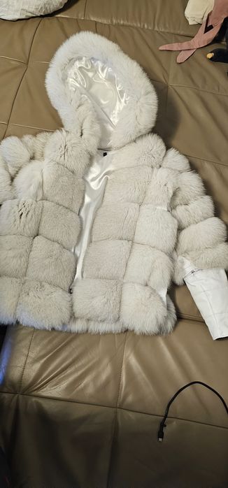 Geaca piele cu blănita