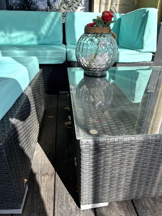 Градински ратанов сет – 4 части с възглавници