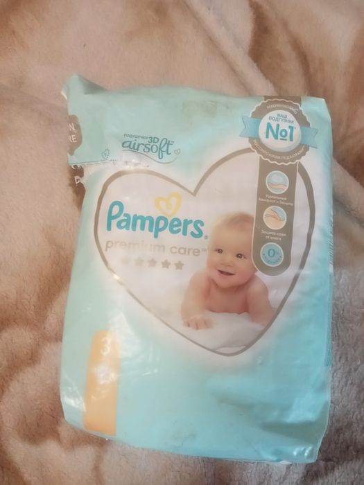 Памперсы 3 премиум класса 17штук