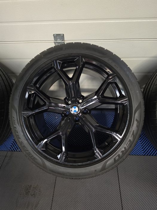 Оригинални 21" M Sport черни джанти с летни гуми Pirelli (2022) за BMW X5 (G05) / X6 (G06) + TPMS