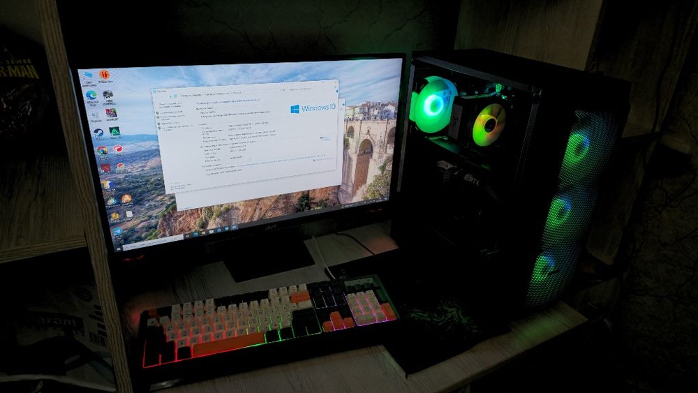 RTX 3070 / i5-12400F / DDR5 — 250+ FPS! игровой ПК с 165Hz монит