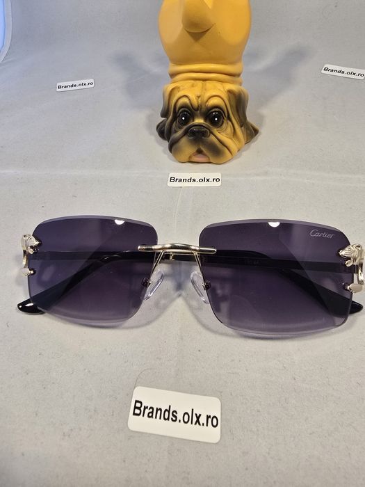 Set Ochelari de soare Cartier Rimless Purple, 17594, made in Italy