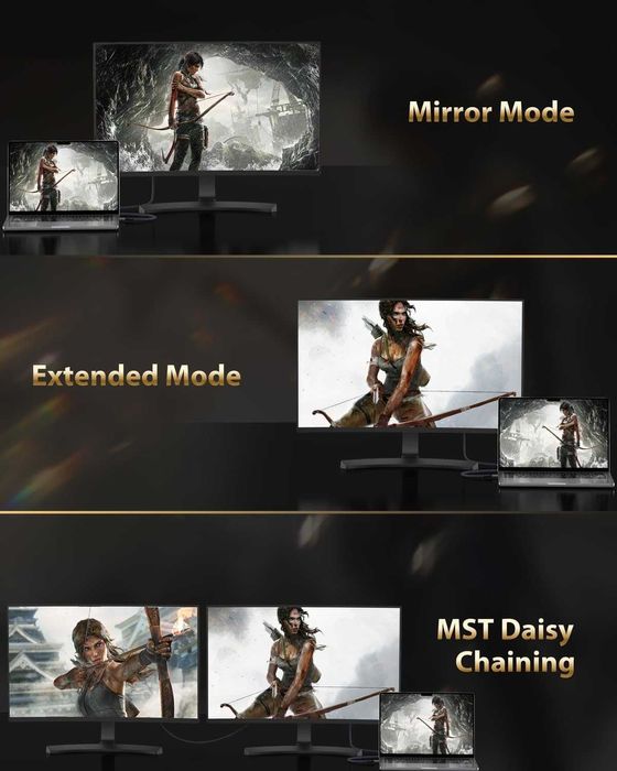 Cablu USB C/Thunderbolt 3 to DisplayPort 1 Metru 8K-60Hz/4K-60Hz