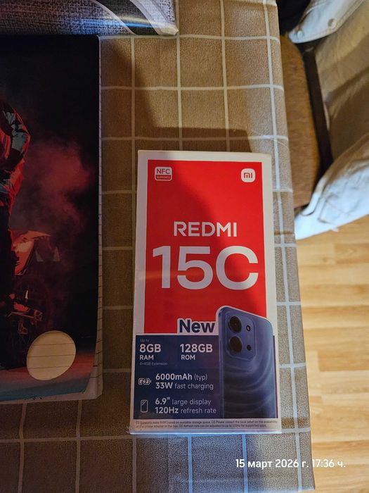 Redmi 15C 128 нов с гаранция