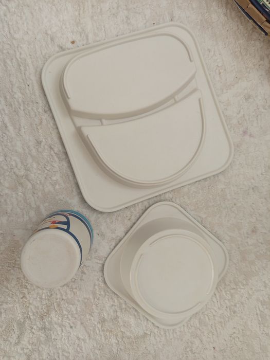 детская посуда бамбук