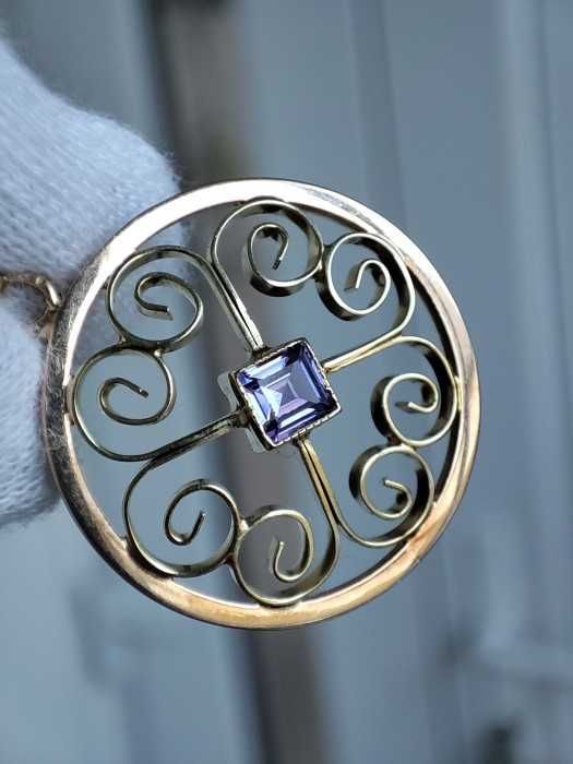 Pandantiv Aur 14K Cu Alexandrit Alexandrite Unicat