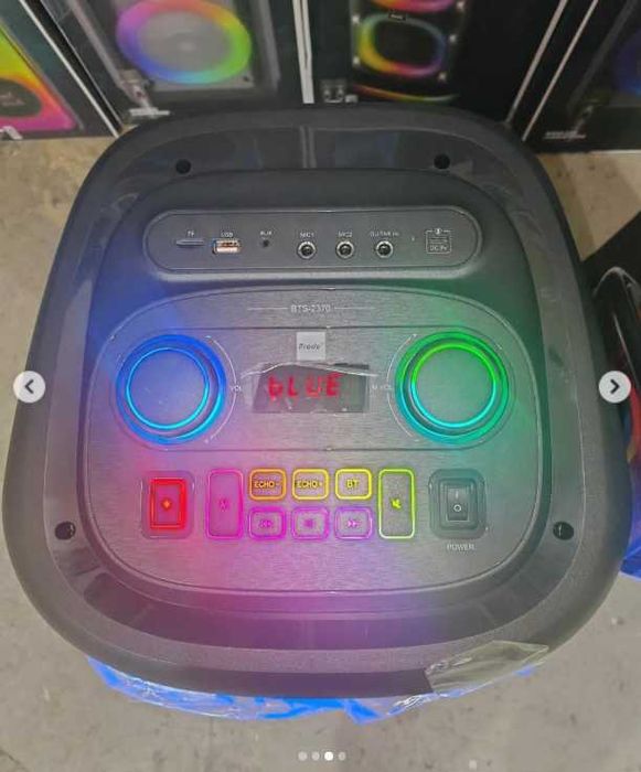 Нова Brodu 2370 Караоке тонколона Brodu 2х10” с безжичен 2 микрофона