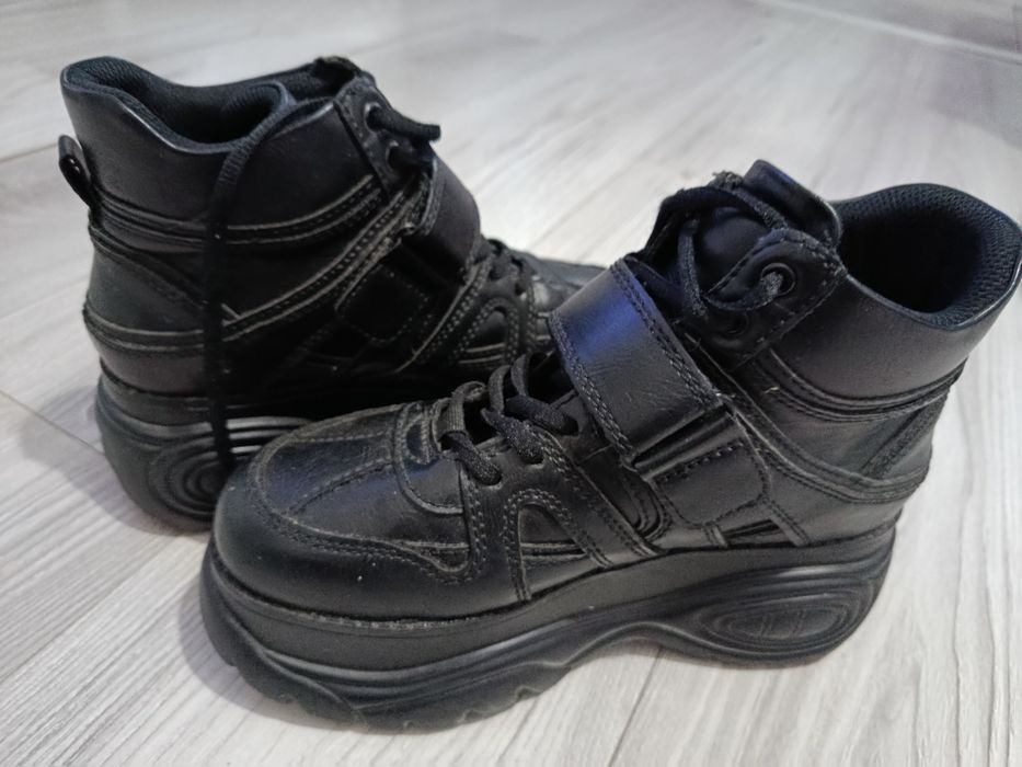 Adidași ghete înalte negre Rock Punk Goth Altercore mărimea 38